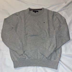 tommy hilfiger mens grey crewneck sweater
